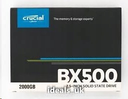 Crucial BX500 2TB 2.5" Sata 6Gb/s, Read/Write: 540/500 MB/s…