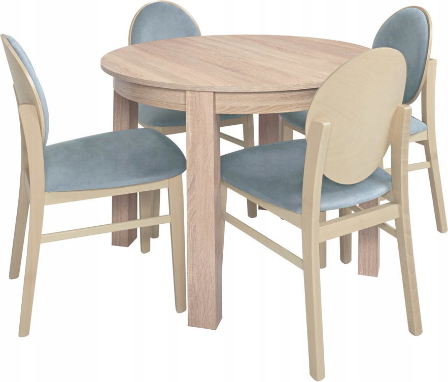 Stół Rozkładany 95x95 do Salonu Jadalni Bernardin Kolor mebla dąb sonoma