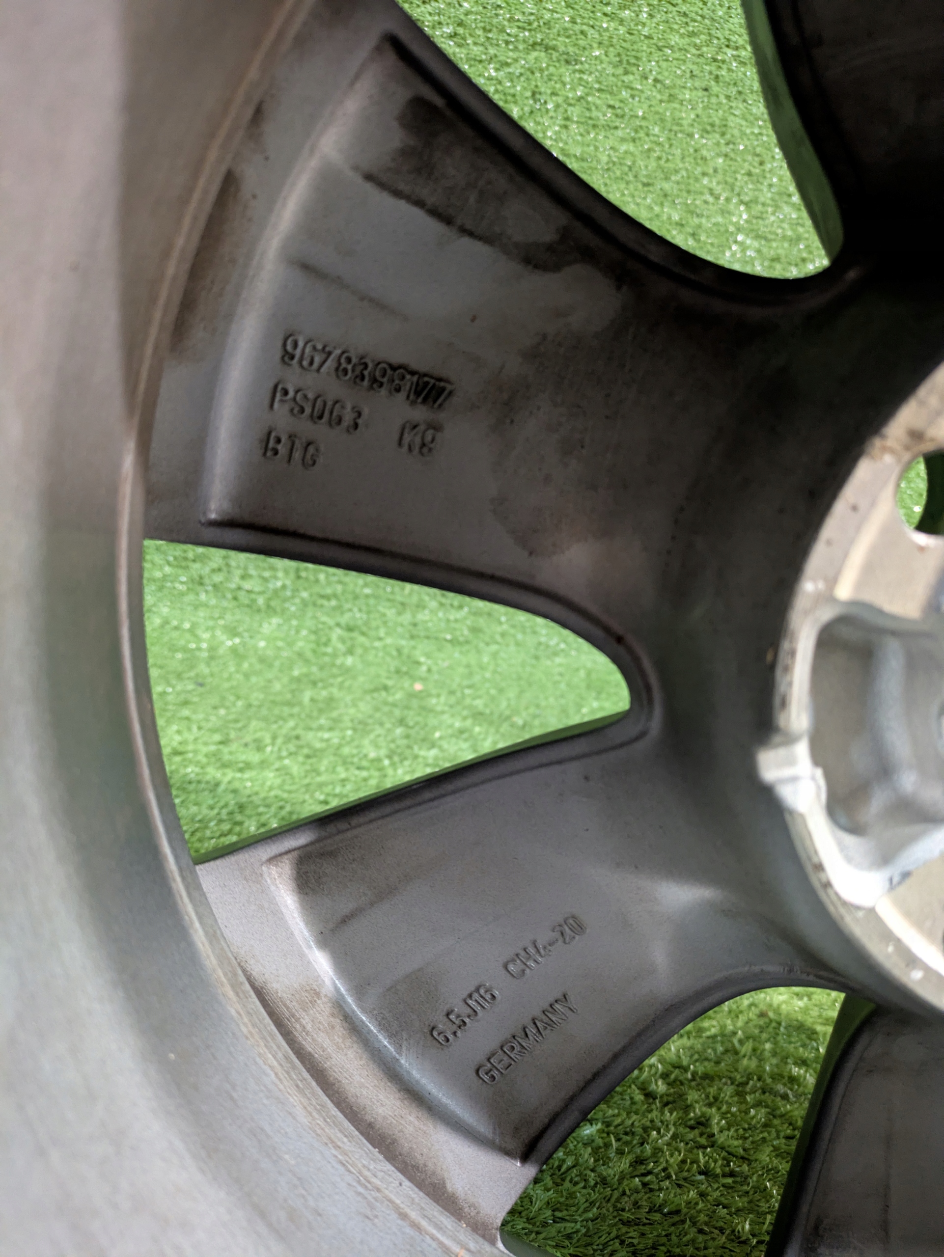 alufelge felni alu PEUGEOT 16" 6.5J ET20 NR.F114