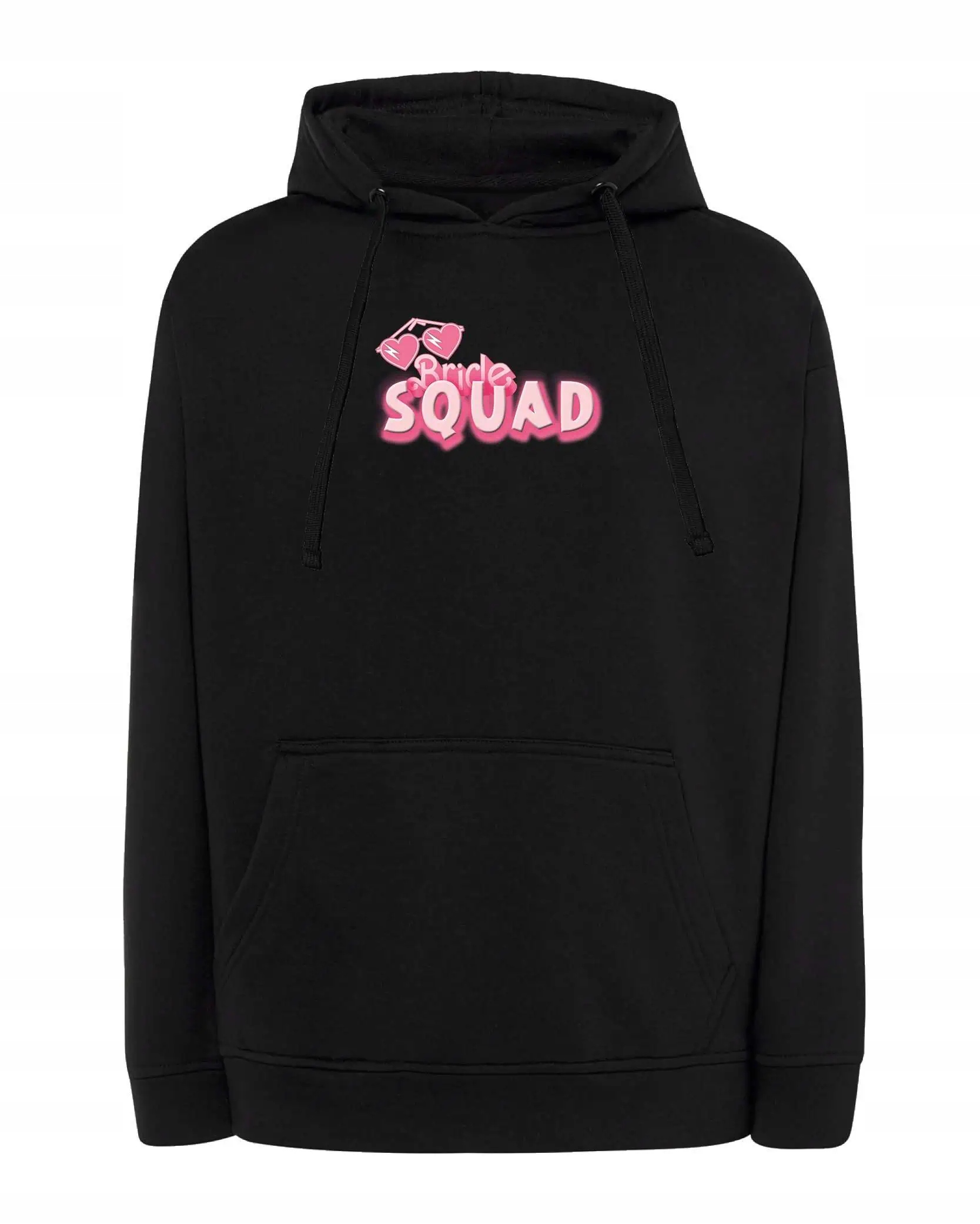 Mikina s kapucí pro družičky, Svatba , svatba, nevěsta, černá, XL