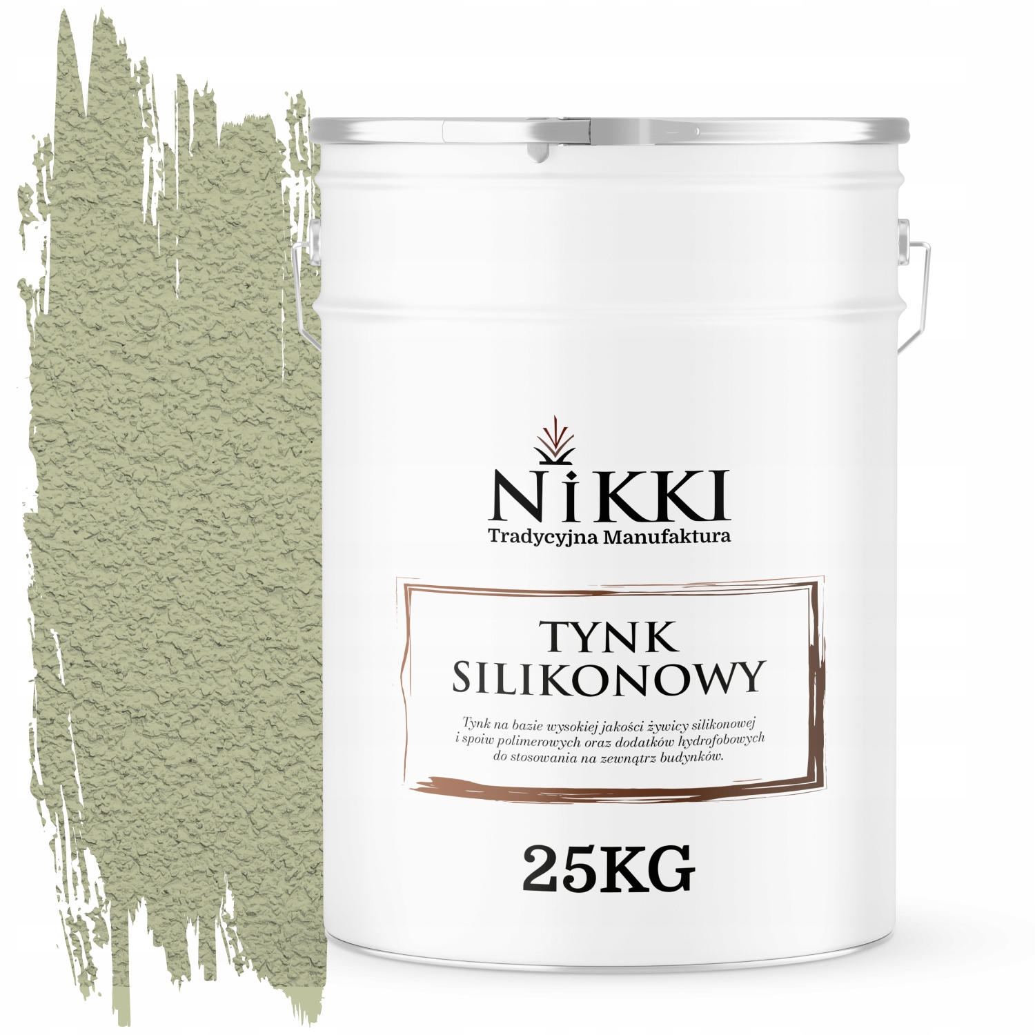 Silikónová Fasádna Omietka Zelená Svetlá F483 25 Kg Baranek Granulácia 3.0 mm