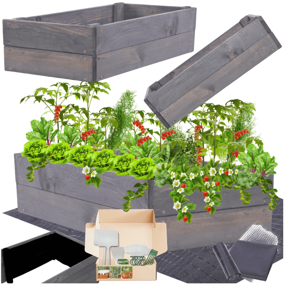 Vyvýšený záhon boxy na zeleninovou zahradu pařeniště impregnace 18x100x60