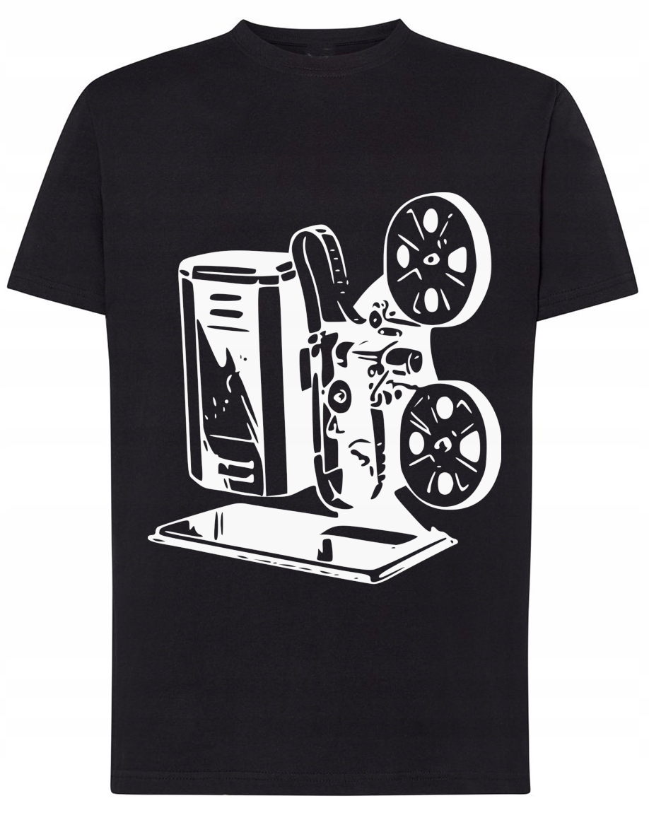 

T-Shirt męski nadruk projektor vintage Rozm.3XL