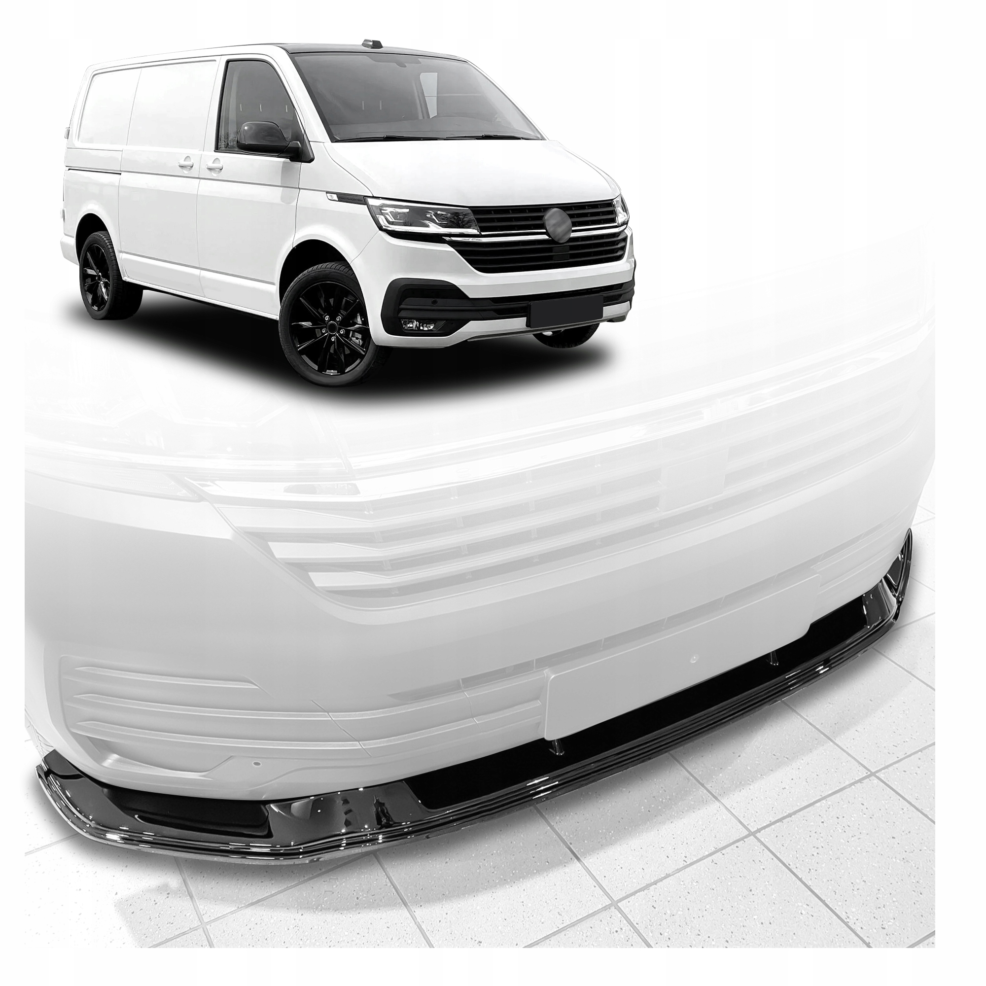 Nástavec předního nárazníku difuzér pro Vw Transporter VI T6.1 2019-2023