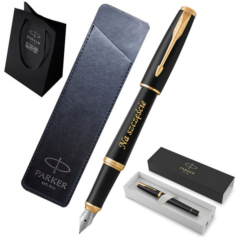 Pióro Wieczne Parker Urban Czarny Mat Złocenia Gt Etui Grawer