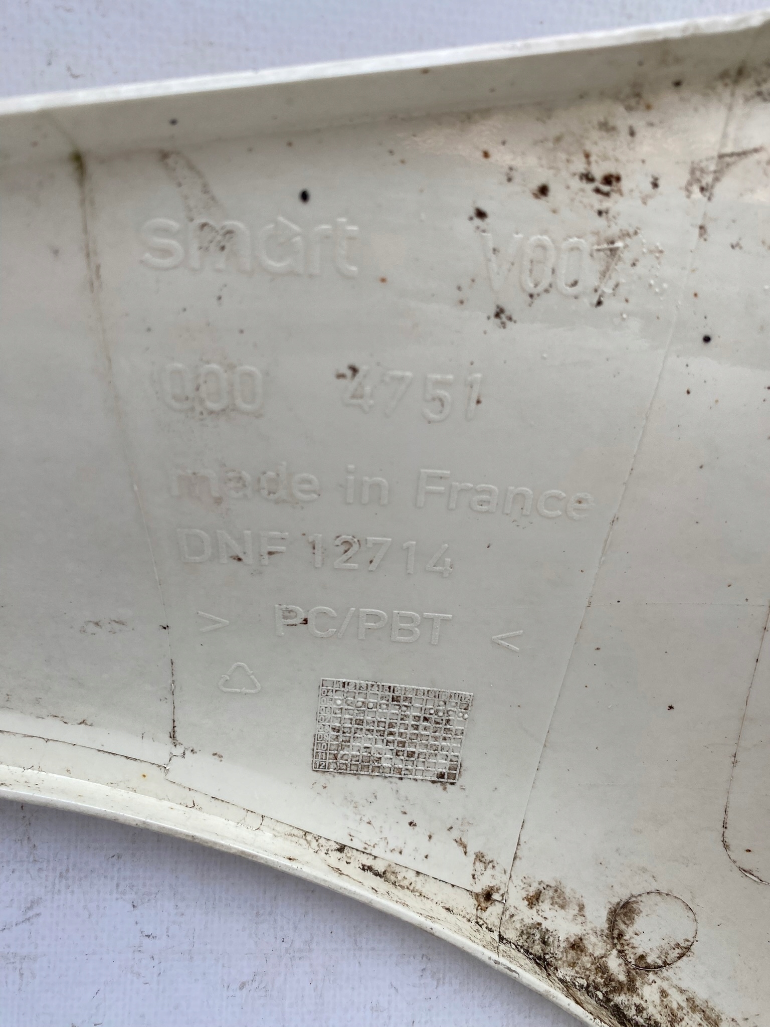 SMART FORTWO parafango Destra posteriore 0004751