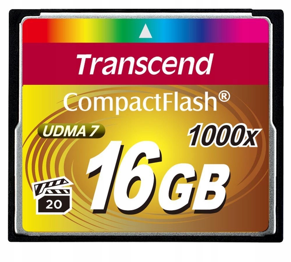 TRANSCEND TS16GCF1000 Transcend karta pamięci 16GB Compact Flash 1000x (Odc