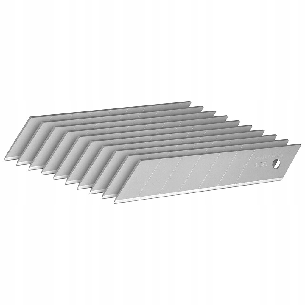 

Ostrza łamane do nóż do tapet metalowy 18mm 10 szt