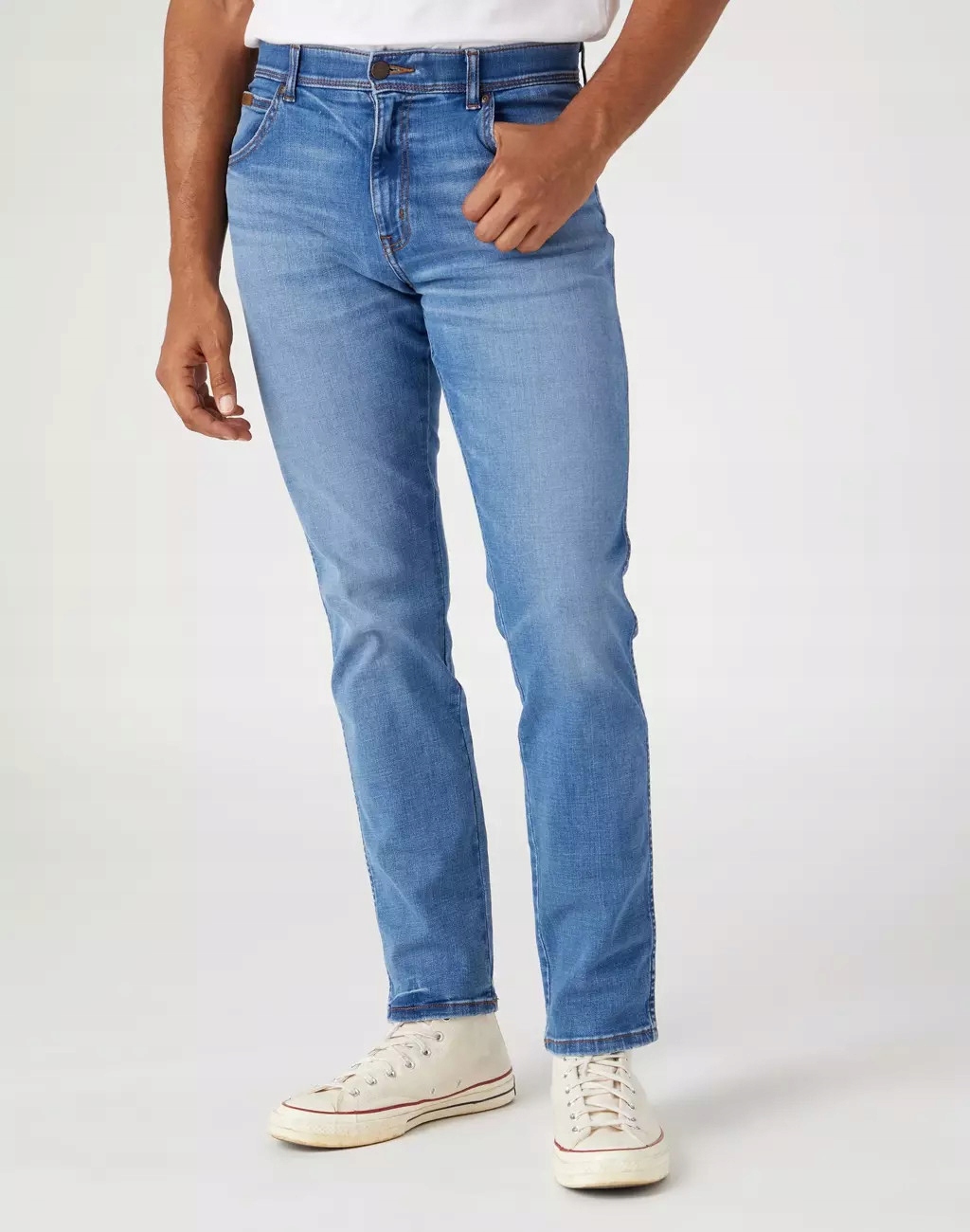 WRANGLER TEXAS SLIM MĘSKIE SPODNIE JEANSOWE JEANSY DŻINS W36 L32 Długość nogawki długa