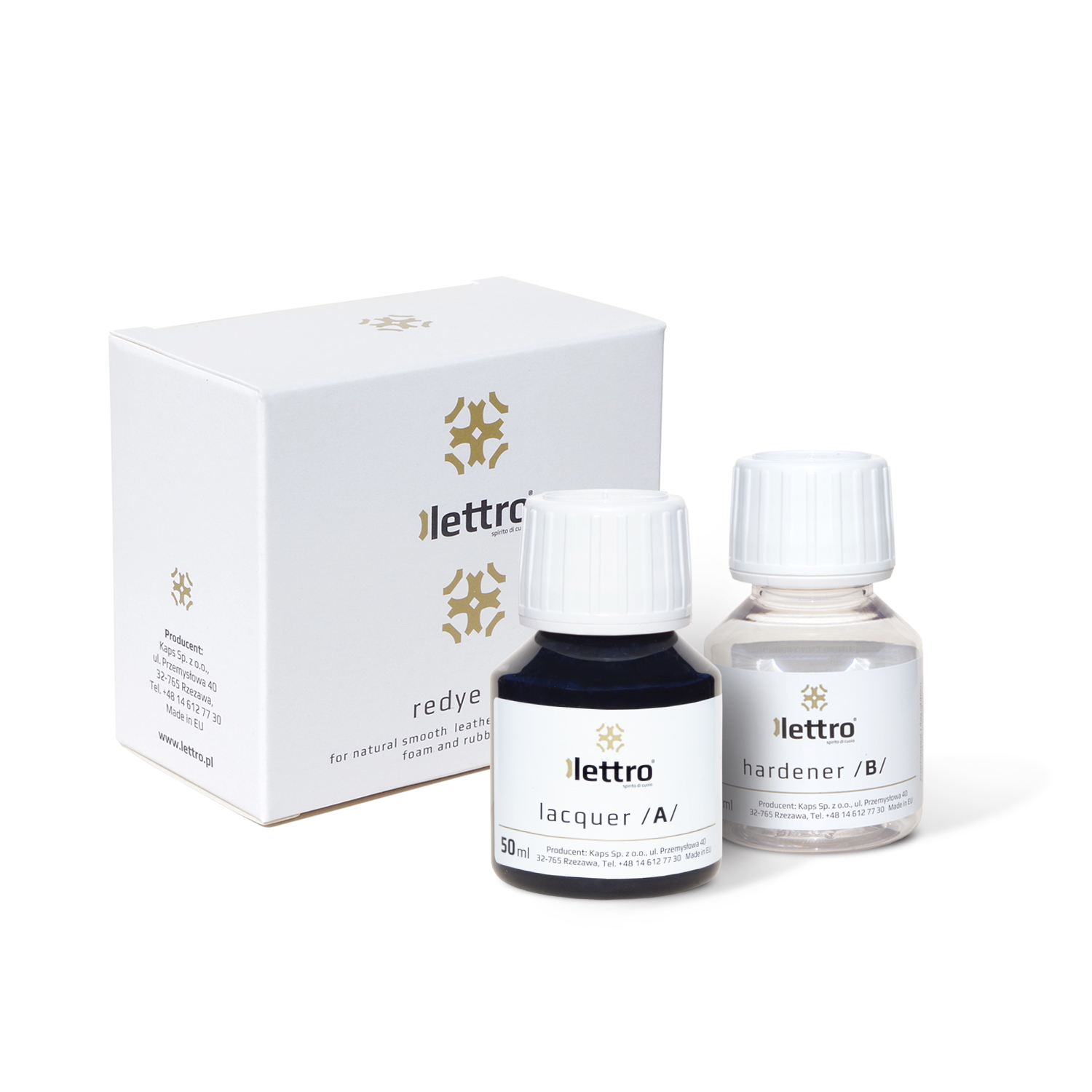 ZESTAW DO RENOWACJI SKÓRY BUTÓW CZARNY LAKIER 2W1 Marka Lettro