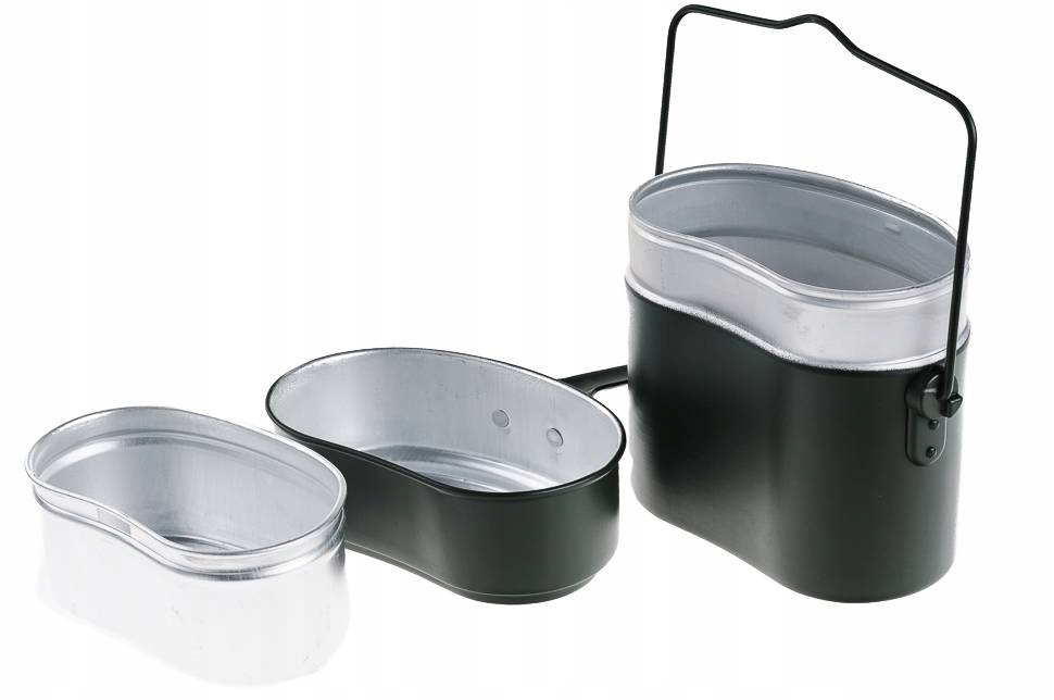 Menażka Wojskowa Aluminiowa 3 części Bundeswehr Harcerska Turystyczna