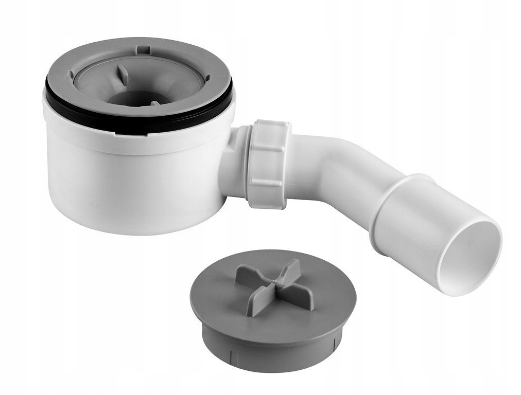 Brodzik kwadratowy posadzkowy biały Tako Slim 90x90x4 Cersanit syfon Szerokość 90 cm