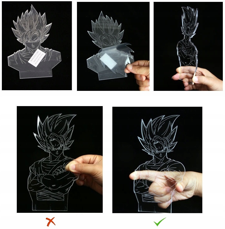 Lampka Nocna Lilo i Stich 16 kolorów LED PLEXIDO Długość/wysokość 20 cm