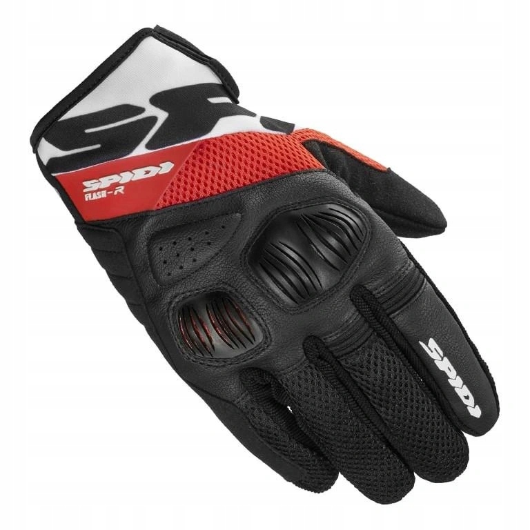 Motocyklové rukavice krátke Spidi Flash-r Evo Red čierna červená Darčeky