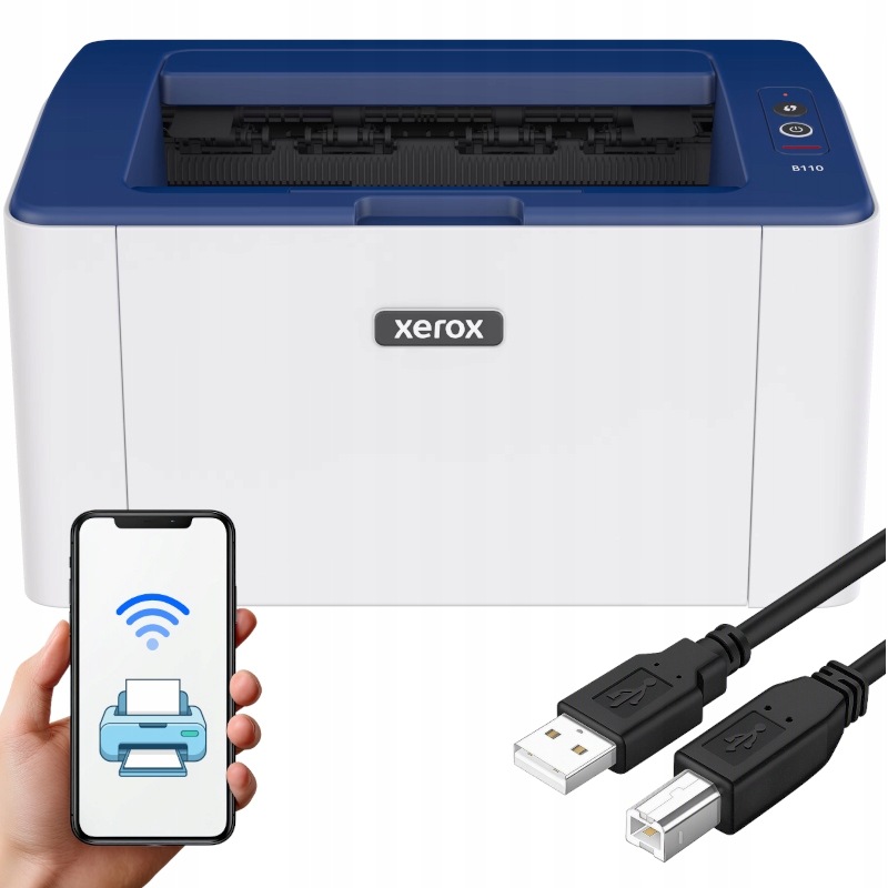 Drukarka laserowa Xerox B110V_BI A4 Usb WiFi biała