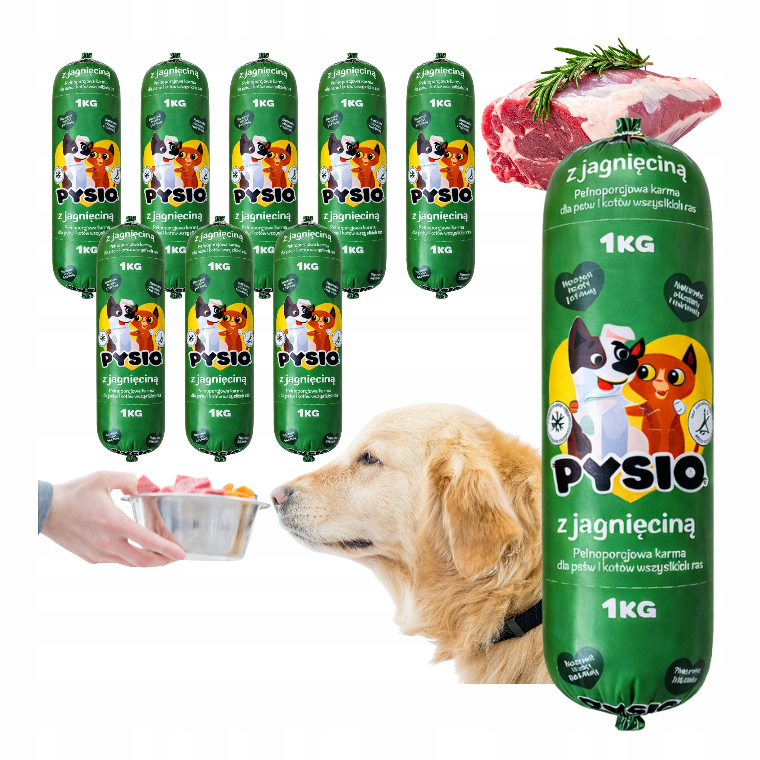 Levně Krmivo pro psa tyčinka s jehněčím masem sada 29 kg 90% masa bez konzervantů