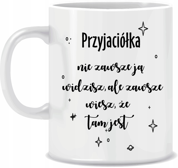 

Kubek Przyjaciółki tekst na prezent 330 + kartonik