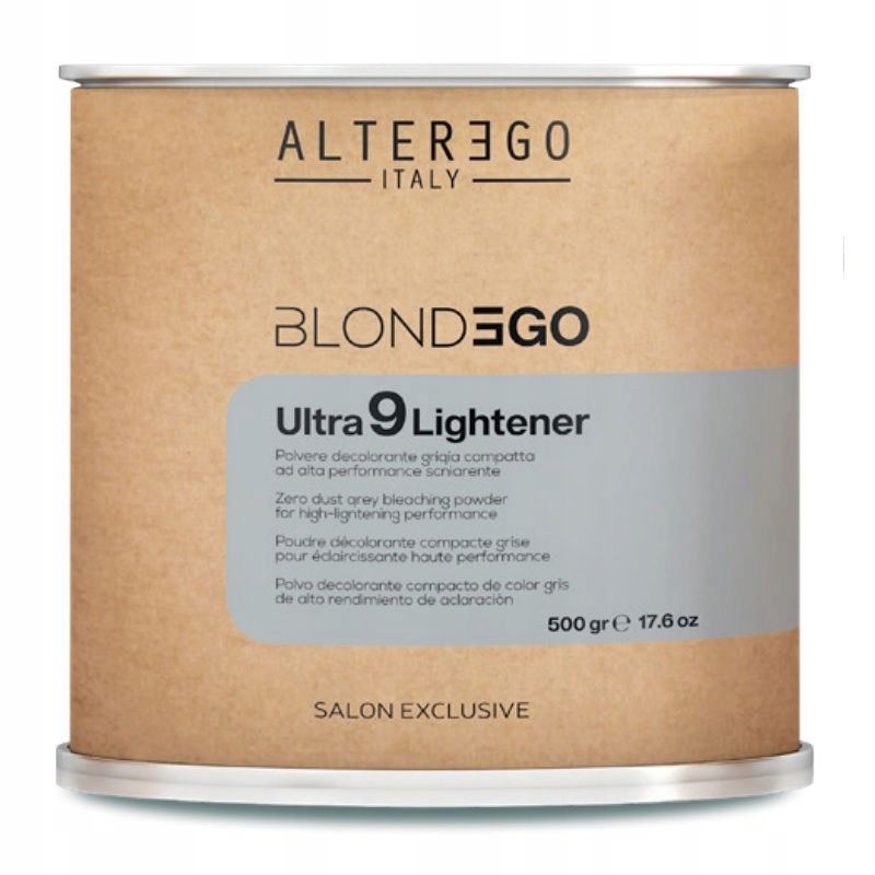 Alter Ego BlondEgo Ultra 9 Lightener Powder, Szary bezpyłowy proszek