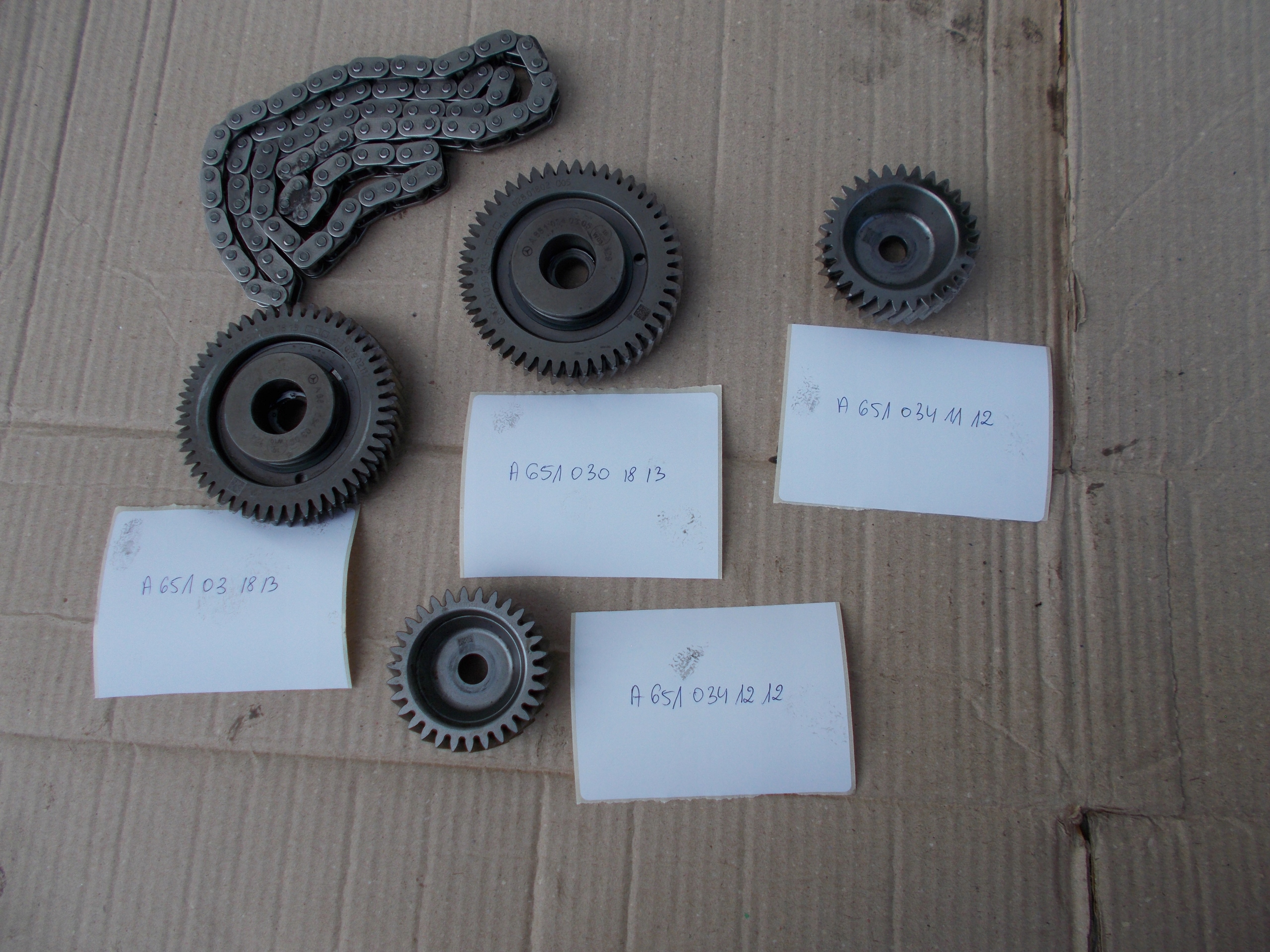 Mercedes Sprinter 906 651 зубчасті колеса + ланцюг