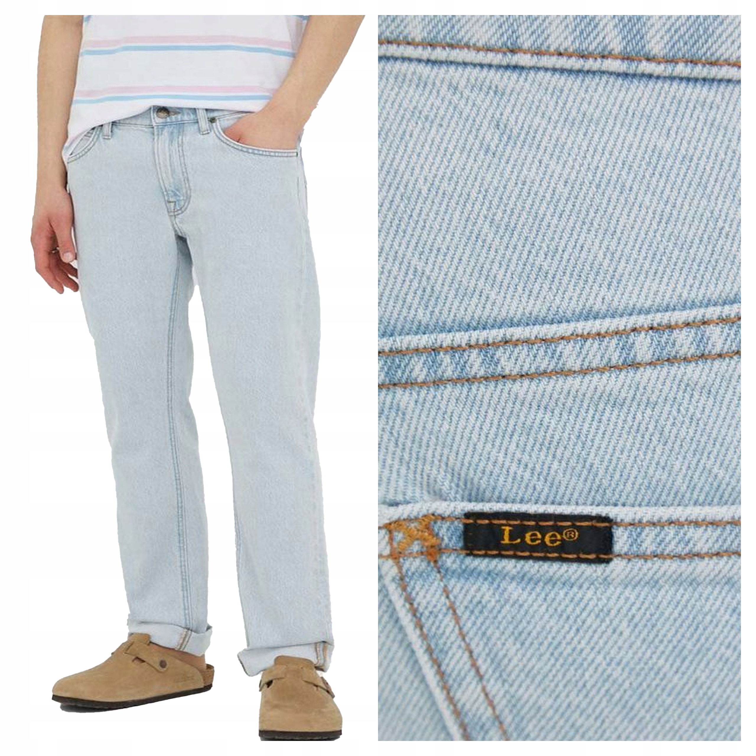 Lee Daren Zip Fly W34 L32 Pánské džíny Jednoduché