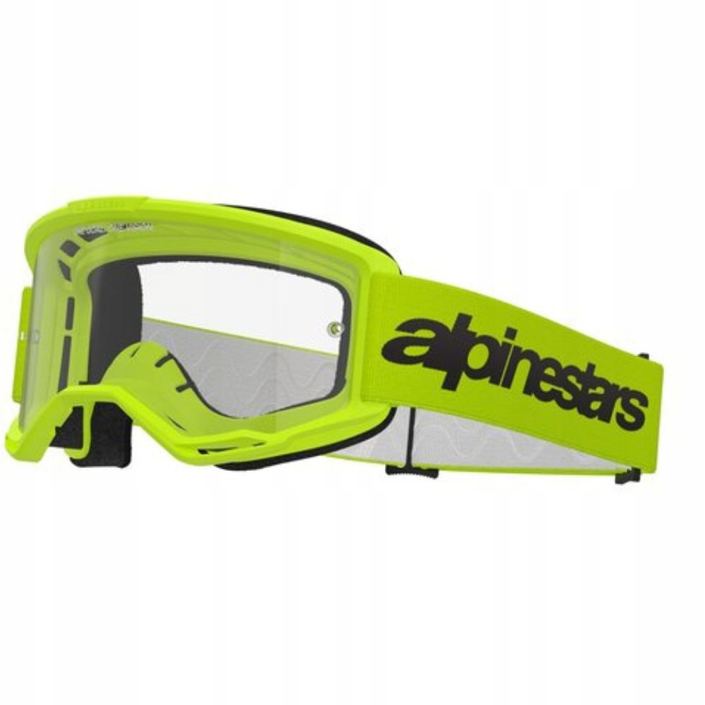 Gogle Na Crossa Alpinestars Vision 3 Wordmark Yellow/clear 5103325-5038