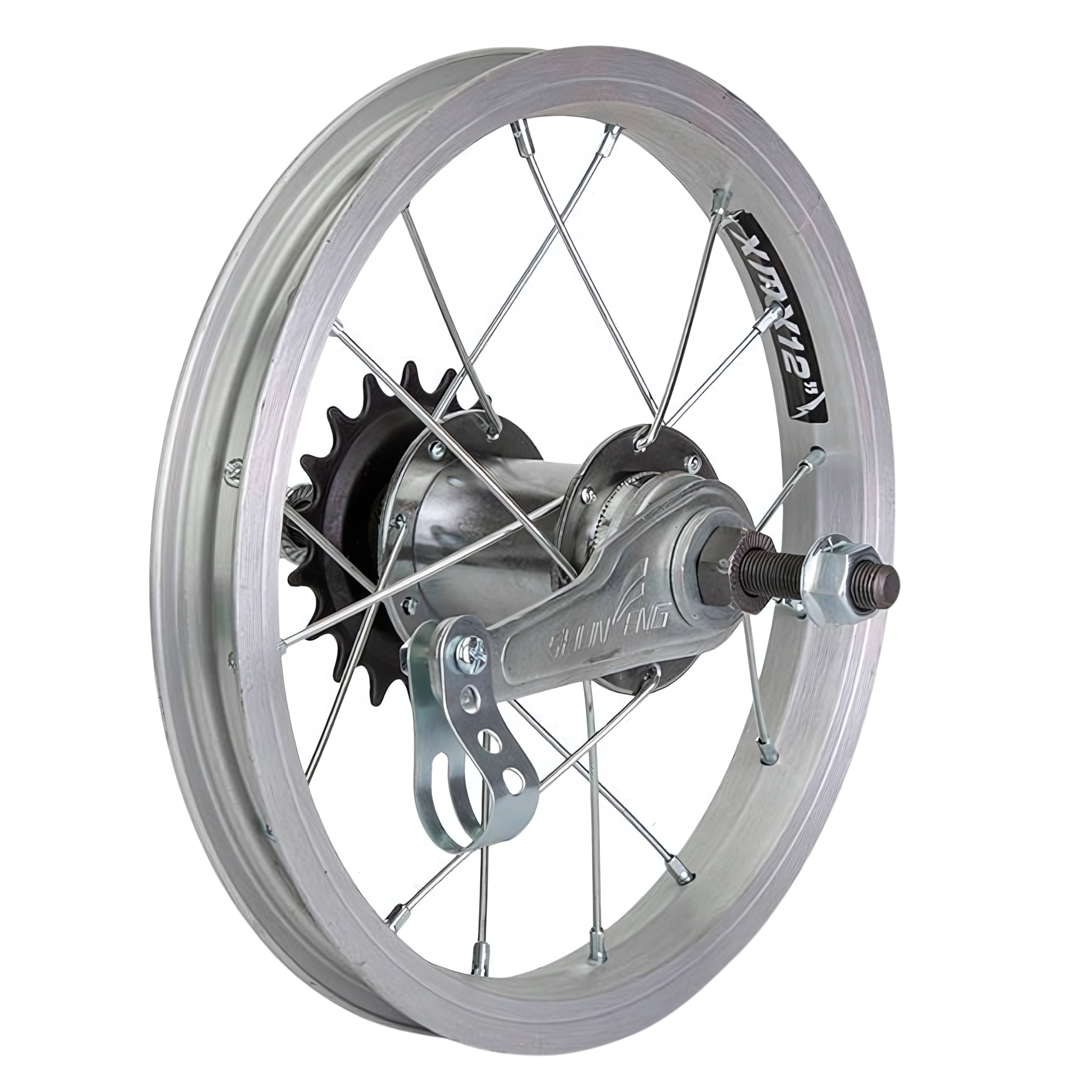 АЛЮМИНИЕВОЕ ЗАДНЕЕ КОЛЕСО С САМОБЛОКИРУЮЩЕЙСЯ СТУПИЦЕЙ 12