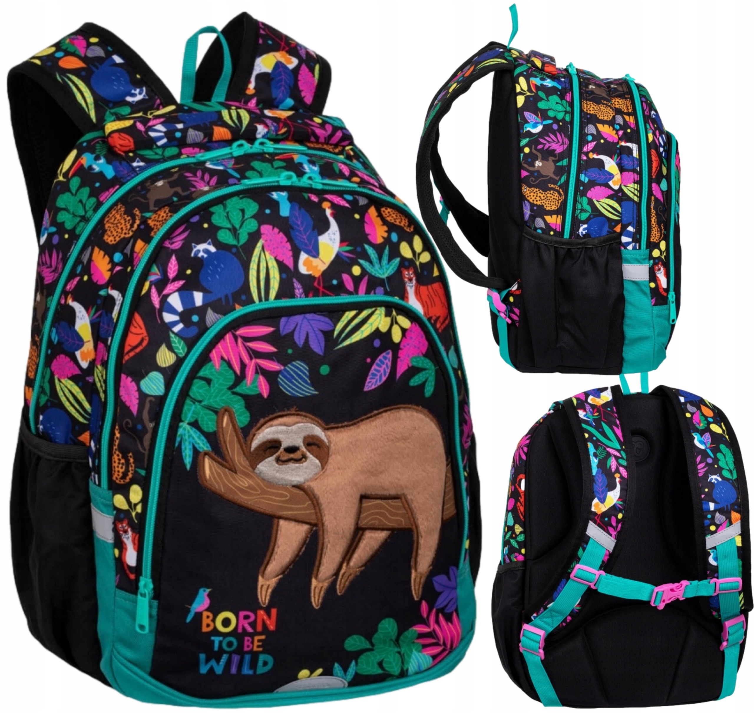 CoolPack Plecak Szkolny Primer Młodzieżowy Leniwiec 3D Colorino