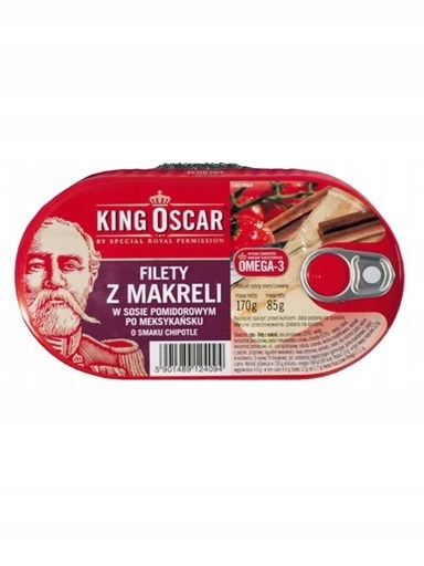 Levně 6 x King Oscar Filety z makrely v chipotle omáčce 160 g