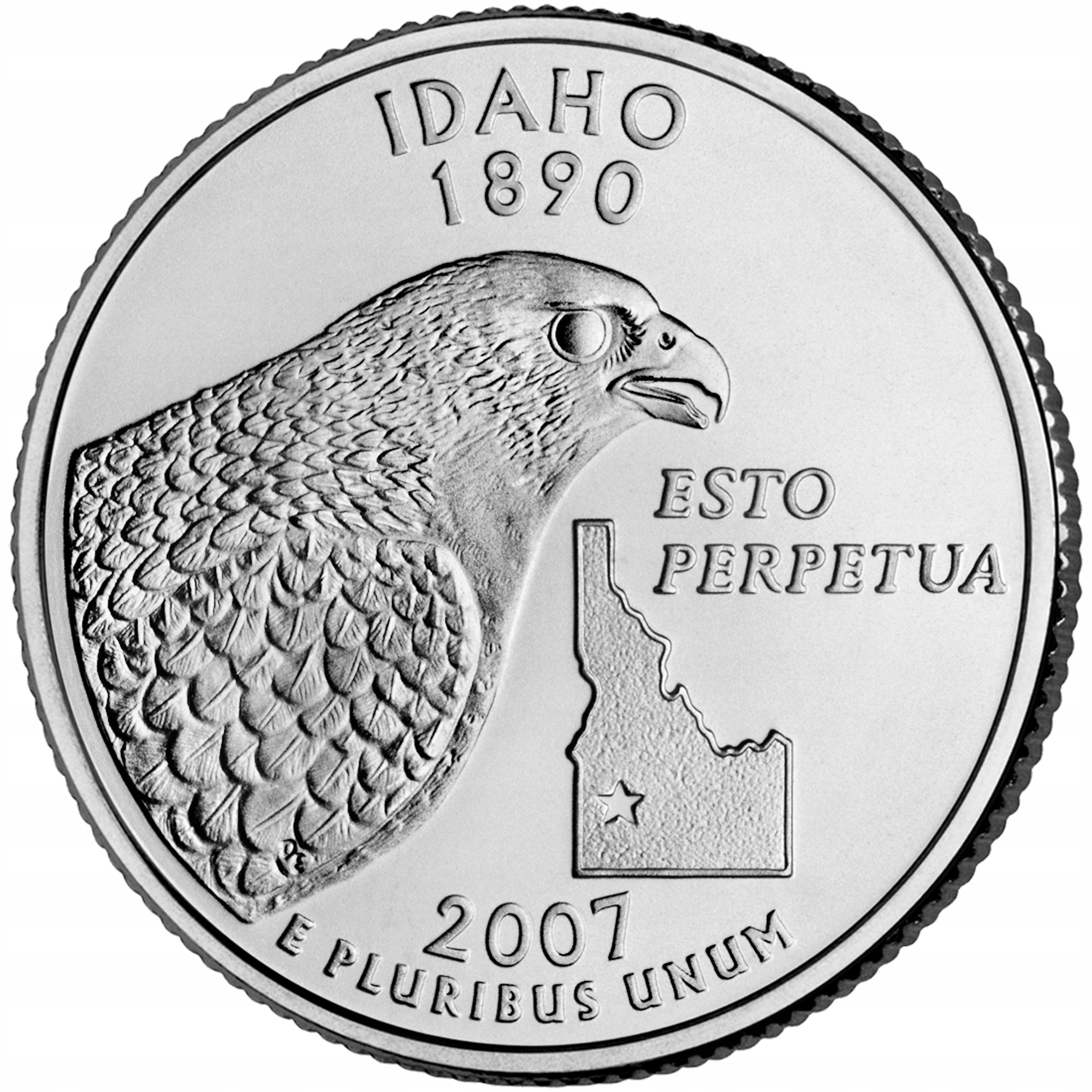 25 c Stany USA Idaho State Quarter 2007 P nr 43