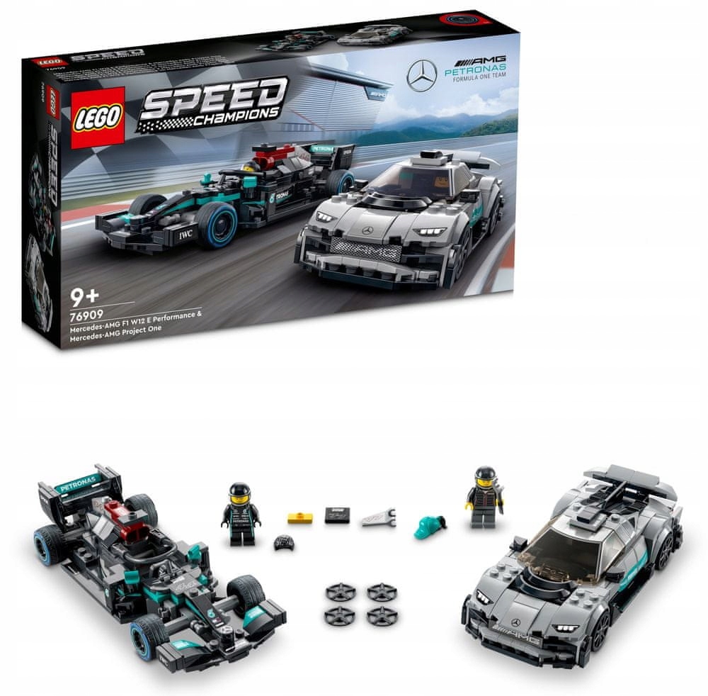 Lego Speed 76909 2x Auto Mercedes Amg F1 W12 E Performance Amg One Auta
