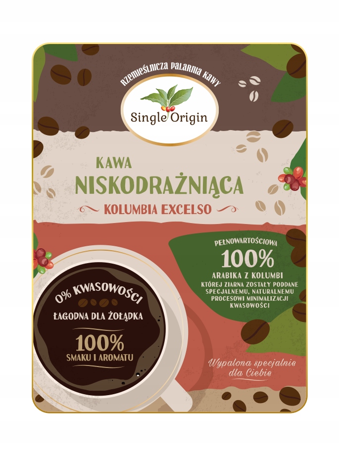Levně Káva nízkodráždivá Single Origin Kolumbie 1000 g