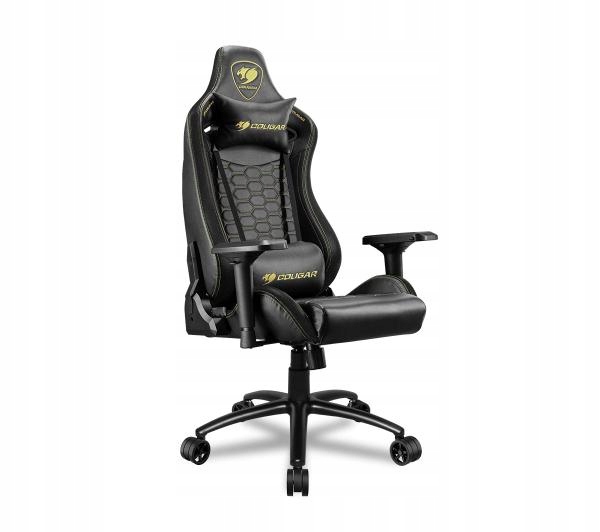 COUGAR Fotel Gamingowy Outrider S Royal, Czarno-Złoty — 8