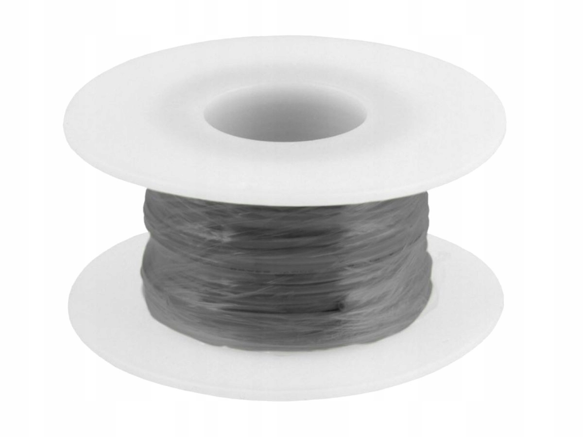 Przewód miedziany cynowany 0,25mm² czarny 10m