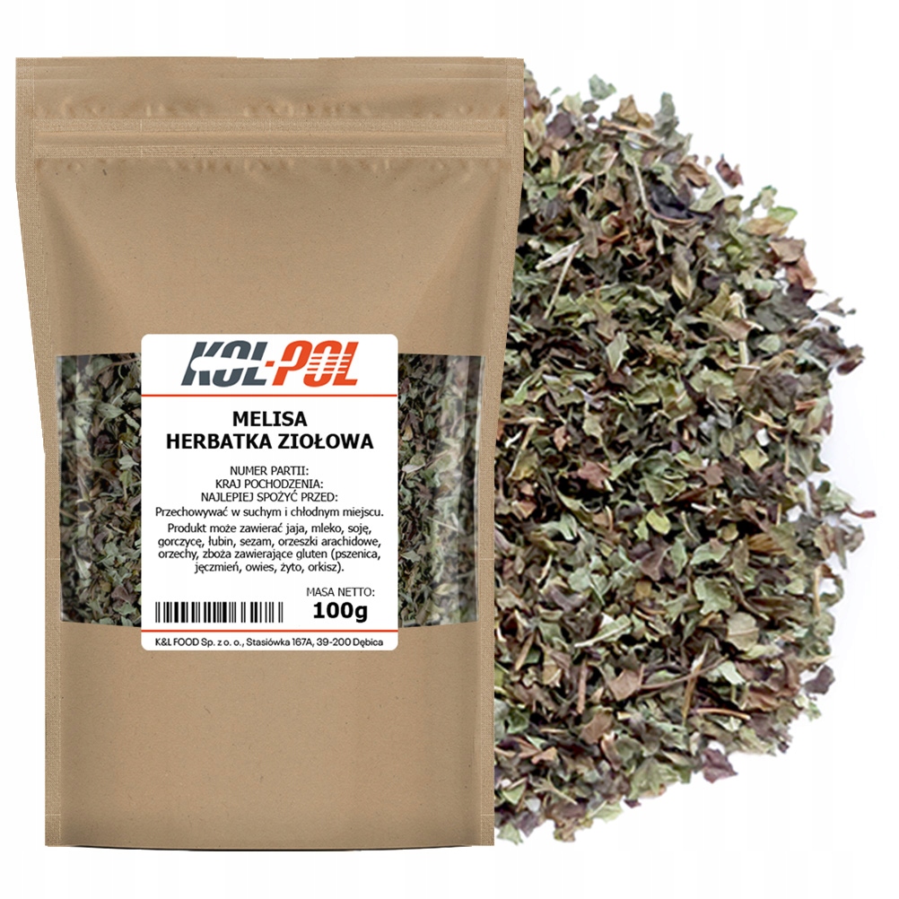 Levně Meduňka Čaj 100 g Listy meduňky lékařské přírodní Kol-Pol