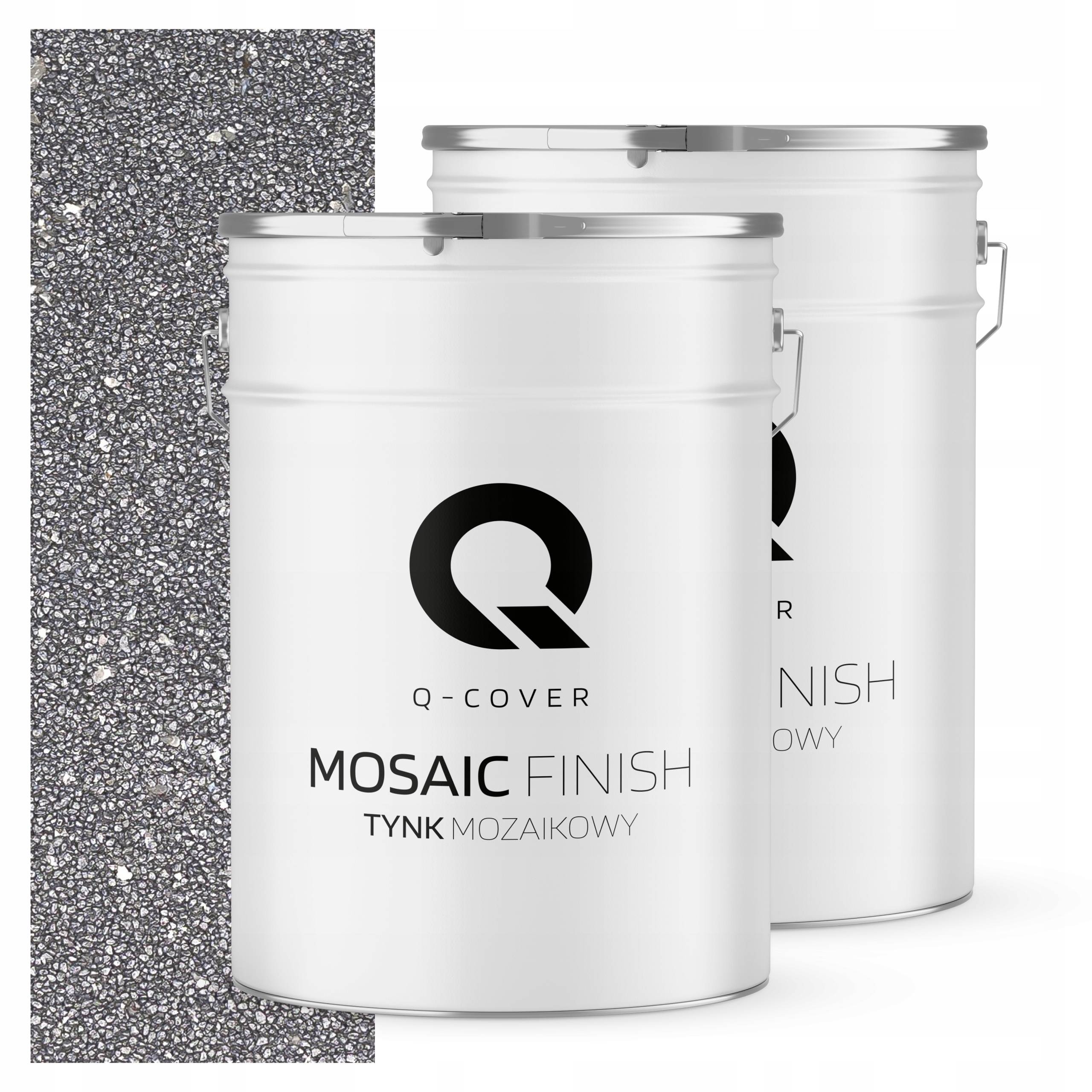Mozaiková pryskyřičná omítka 25 kg, vnitřní stříbrná se stříbrnou slídou, ozdobná, M54
