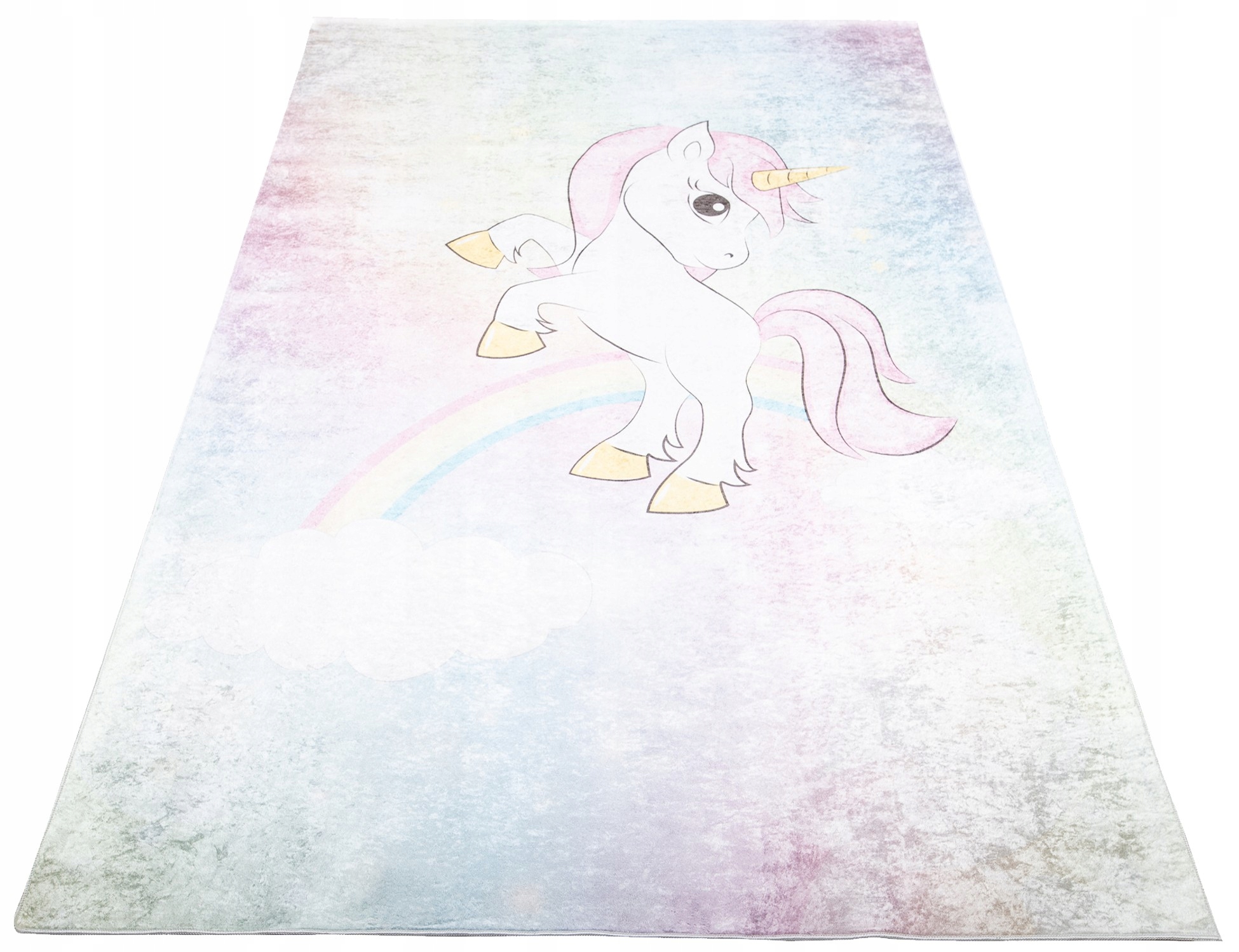 Koberec Barevný Dětský 140x200 Jednorožec Duha