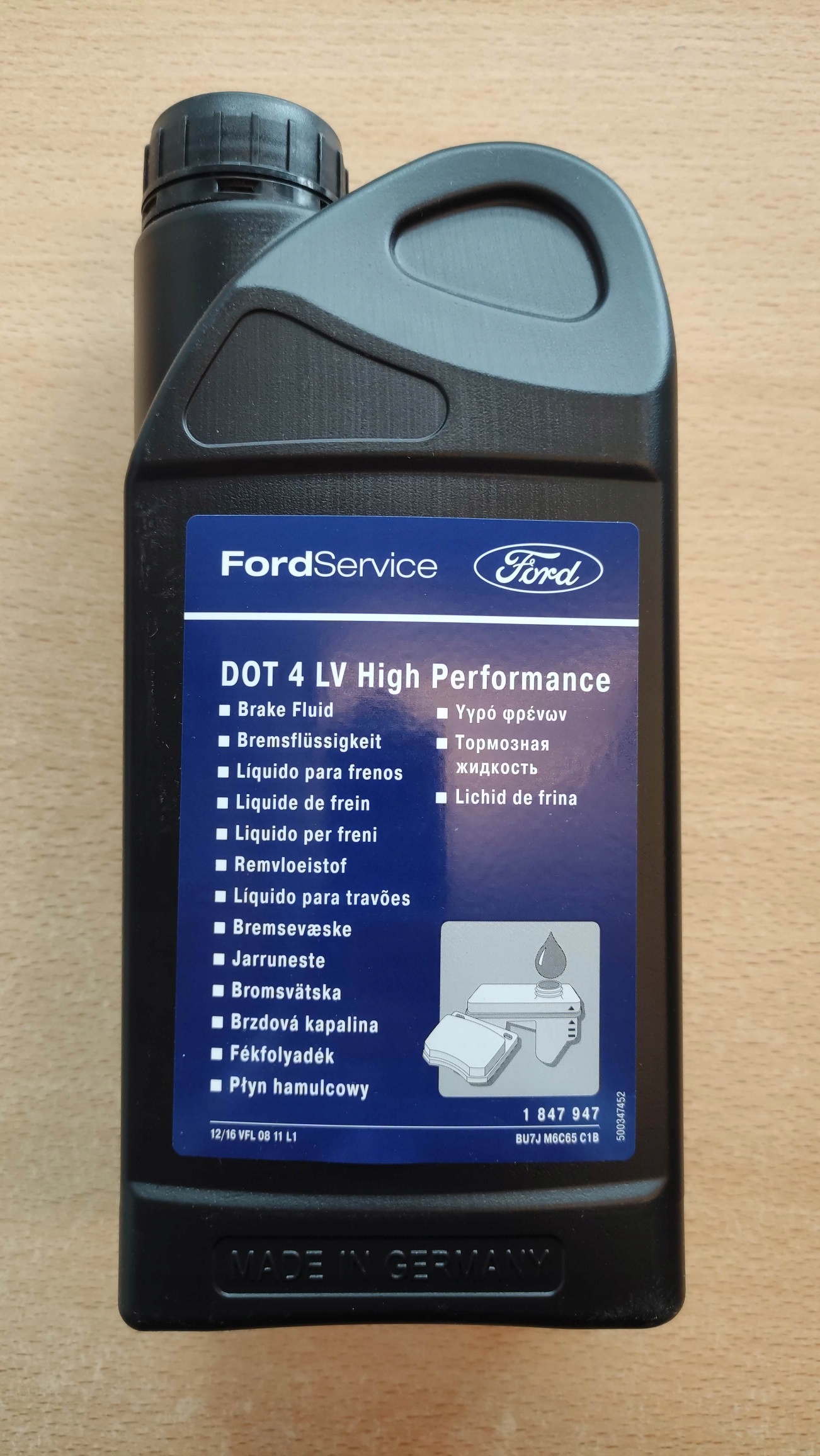 PŁYN HAMULCOWY 1L FORD DOT 4 LV HIGH PERFORMANCE