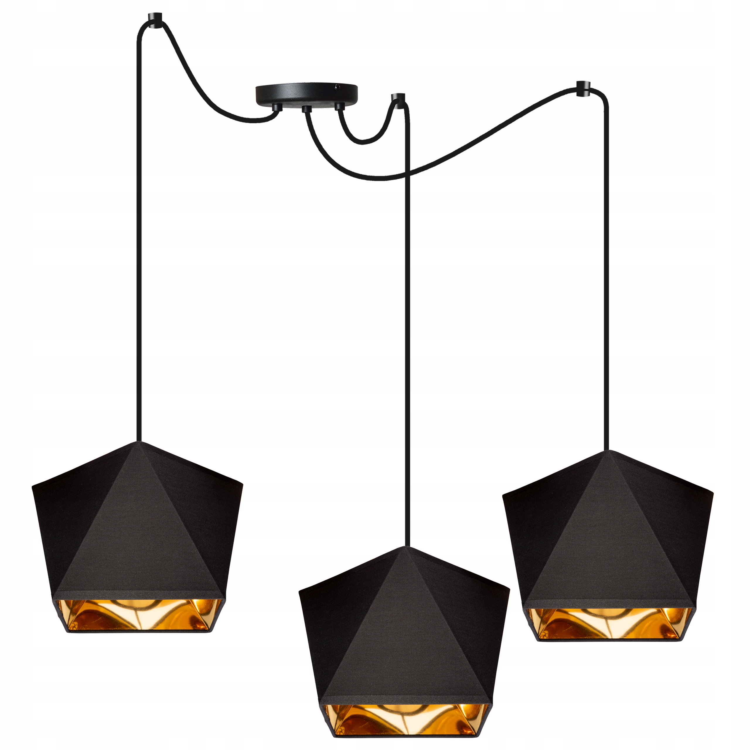 

Lampa Wisząca Sufitowa Żyrandol Loft Złoty Pająk