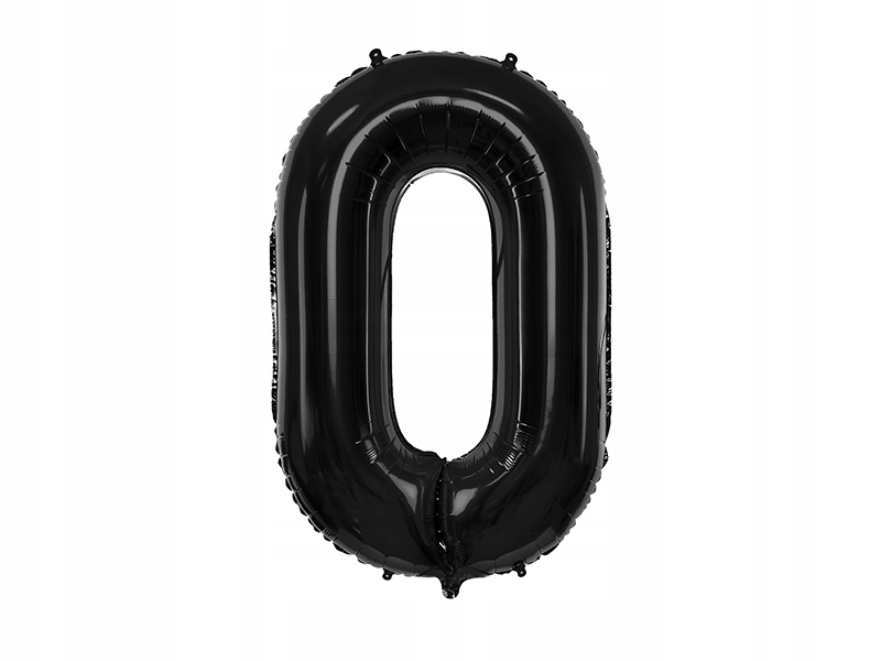 

Balon foliowy Cyfra 0 czarna 86 cm