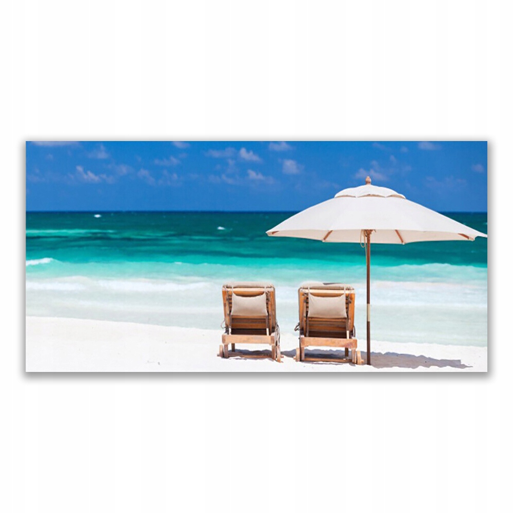 

Fotoobraz na ścianę 140x70 Plaża Parasol Krajobraz