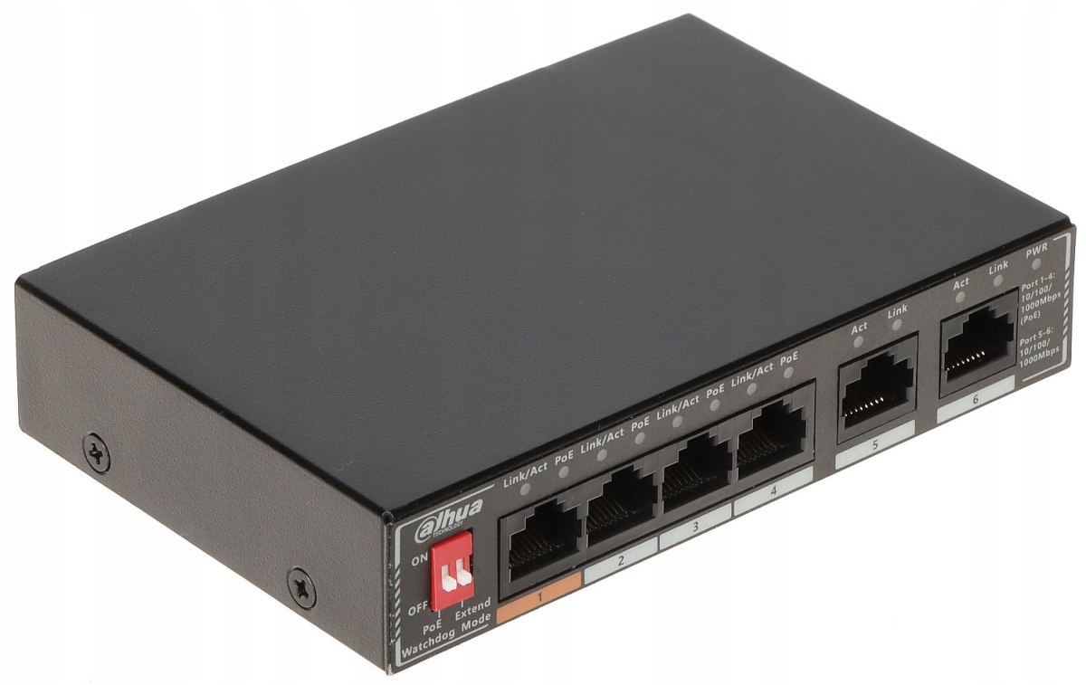 Dahua SG1006P 4PORTOVÝ Poe Switch