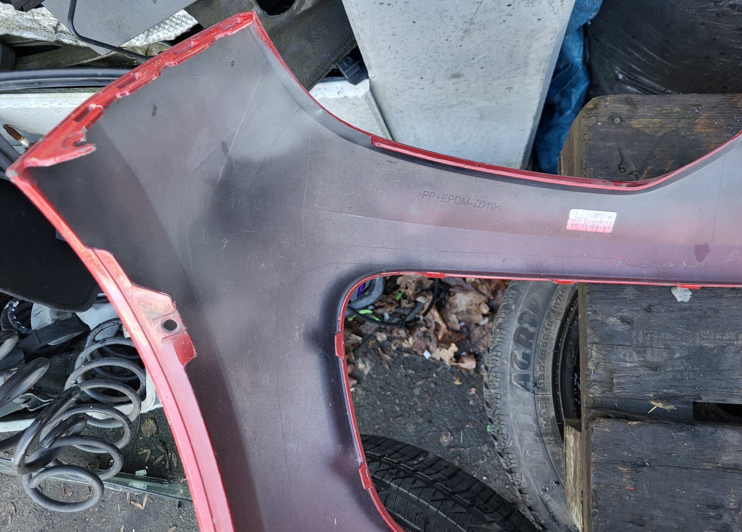 bumper front front VW UP 1S0807221B 13-55K70533 CZEROWNY