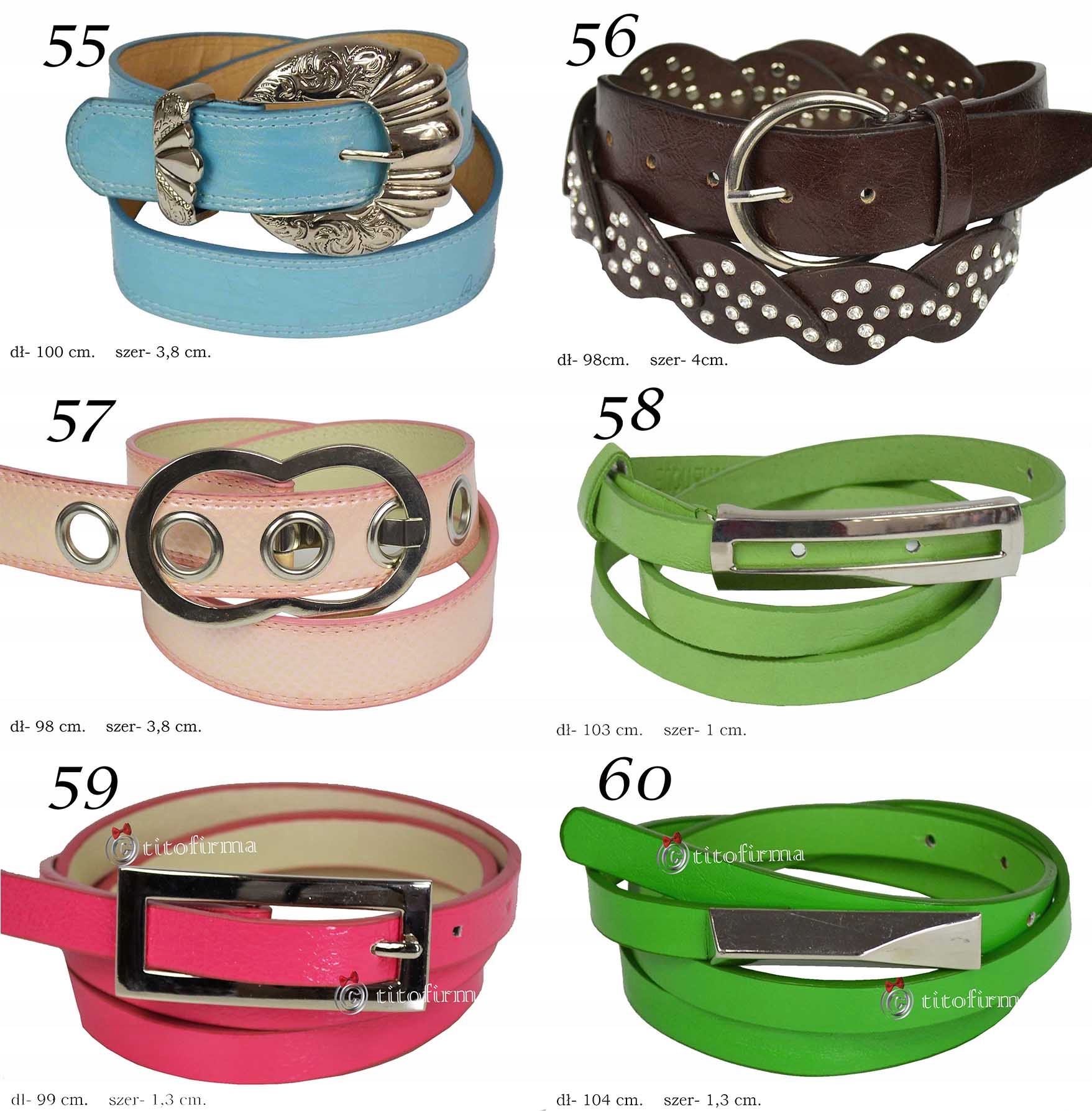 Wąski Pasek Damski PASKI DAMSKIE z Klamerką Cechy dodatkowe brak