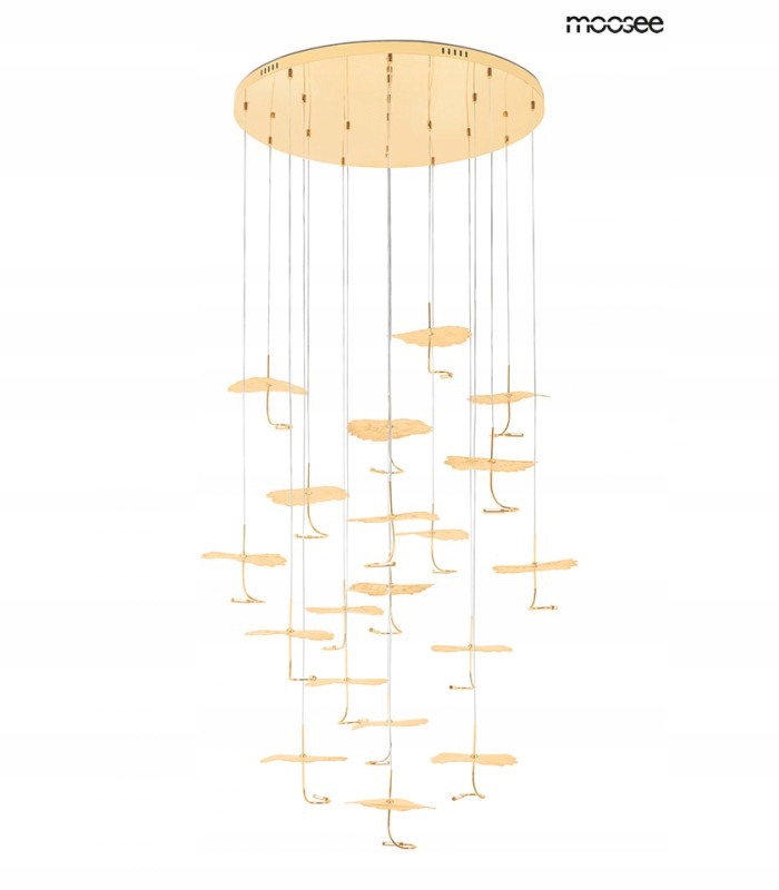 Lampa wisząca MOOSEE Leafs Disc w kolorze złotym