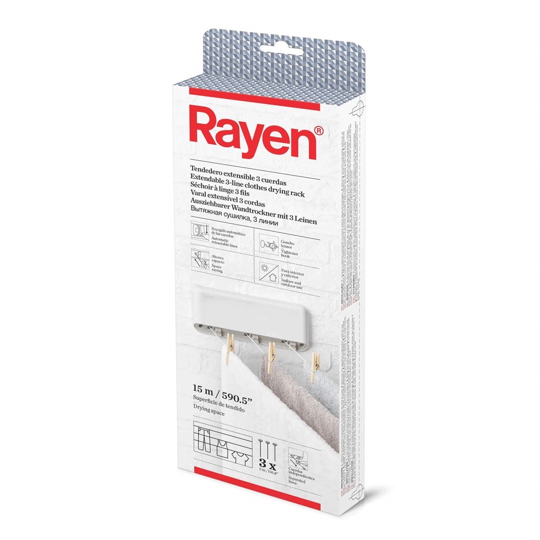 Rayen 3rzędowa automatyczna linka na pranie Hiszpania