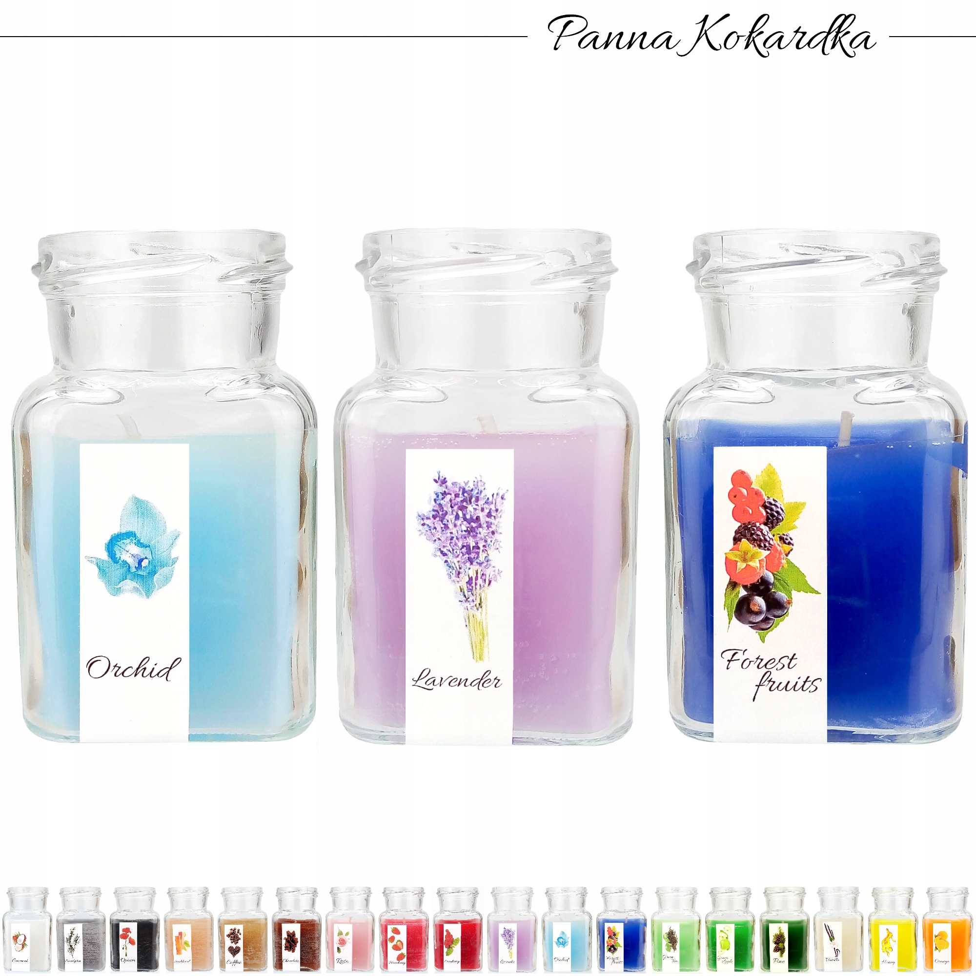 

PK2W Świece zapachowe Lavender Orchid Fruits Słoik