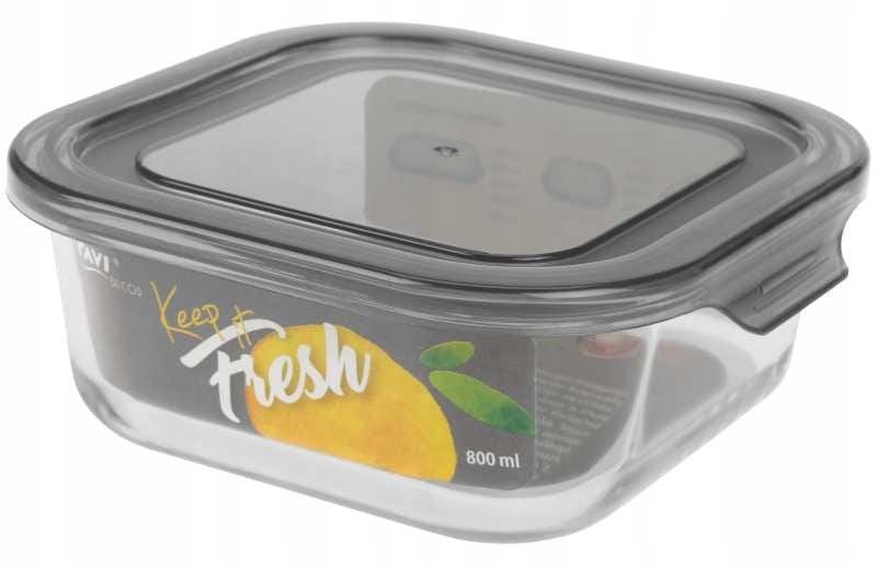 

Pojemnik szklany żaroodporny z pokrywką 800 ml