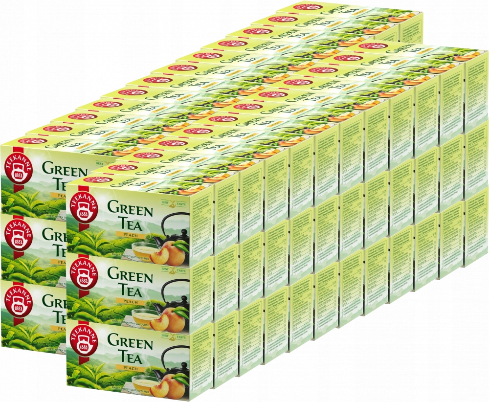 Teekanne Green Tea Peach 20 torebek herbata zielona x72