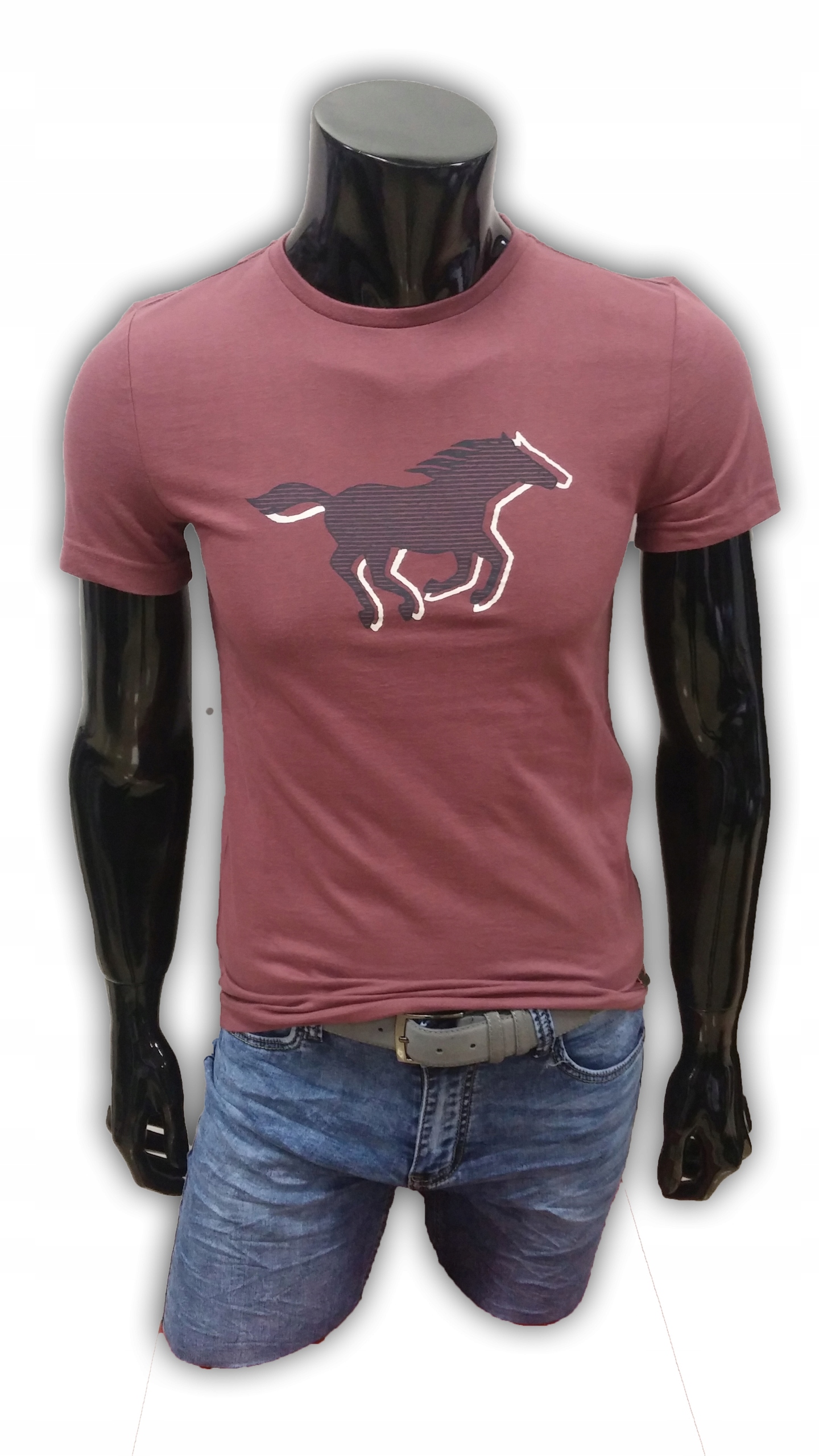 

T3 T-shirt męski koszulka Mustang M 100% bawełna