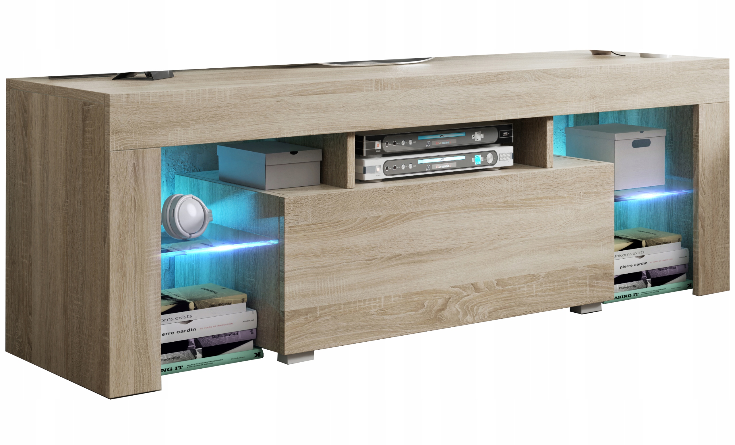 

Komoda półka Szafka Rtv 120 130cm dąb sonoma